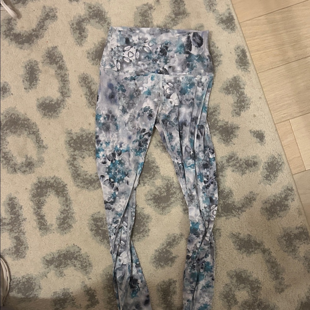 Floral Patterned Lululemon Leggings